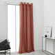 Rideau a oeillets TODAY - 140x240cm - 100% Coton - Terracotta