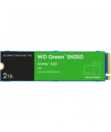 WESTERN DIGITAL - Green SN350 - Disque SSD Interne - 2 To - M.2 - WDS200T3G0C