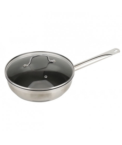 Sauteuse revetue 24 cm avec couvercle GASTRONOMIE