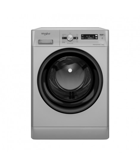 Lave-linge hublot WHIRLPOOL FFS9258SBFR Freshcare - 9 kg - Induction - L60cm - 1200 trs/min - Silver