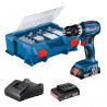 Perceuse a percussion Bosch Professional GSB 18V-45 + 2 batteries 2,0Ah + Chargeur GAL 18V-20 - 06019K3306
