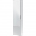 Meuble a chaussure  - 1 porte 1 miroir - blanc - 50x 22 x 180 cm - KRISTAL