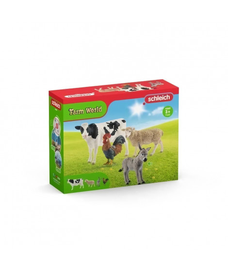 Kit de base Farm World - SCHLEICH - 42385 - Jouet éducatif pour enfant