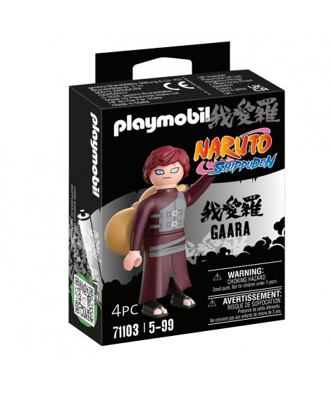 PLAYMOBIL - Naruto Shippuden - Figurine Gaara avec accessoires - 8 pieces