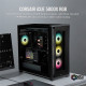 CORSAIR Boîtier PC iCUE 5000X RGB - Verre Trempé Moyen-Tour ATX - Noir (CC-9011212-WW)