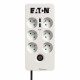 Multiprise/Parafoudre - EATON Protection Box 6 USB FR - PB6UF - 6 prises françaises + 2 ports USB - Blanc & Noir