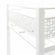 Lit mezzanine enfant avec bureau EDI - Blanc - 90 x 190 cm - Sommier inclus