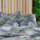 PARURE DE LIT TODAY - HOUSSE DE COUETTE 240X260 + 2 TAIES D OREILLER 63X63 - 100% COTON 57 fils - Juliana 2 Palma