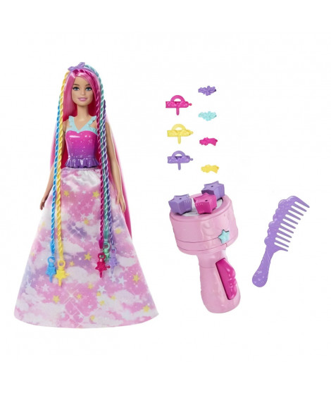 BARBIE - BARBIE TRESSES MAGIQUES        - poupée - 3 ans et +