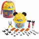Seau a outils avec casque de chantier Mickey, 25 pieces