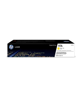 HP 117A Cartouche de toner jaune authentique (W2072A) pour imprimantes HP Laser 150 et imprimantes multifonctions HP Laser 17…