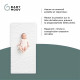 BABYMOOV Matelas Cosy'Lite Ergonomique, anti-tete plate, respirant, 60x120 cm