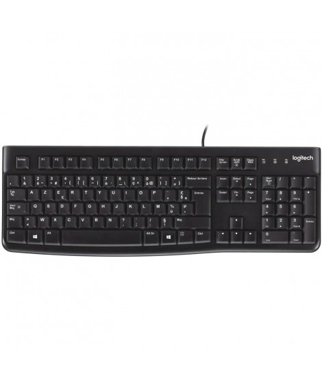 LOGITECH - Clavier filaire K120 Business - AZERTY - Noir