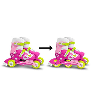 Patins en Ligne 2 en 1 trois Roues GIRL Taille 27-30 SKIDS CONTROL