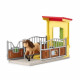 SCHLEICH - Box avec Poney Icelandais - Extension Ferme Educative - 42609 - Gamme Farm World