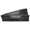 Mémoire RAM - CORSAIR - Vengeance DDR5 - 64GB 2x32GB DIMM - 5200MT/s - Optimisé pour AMD - Unbuffered - 1.25V - Noir
