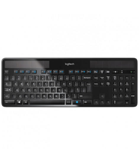 LOGITECH - Clavier sans fil solaire K750 - AZERTY - Noir