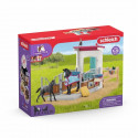 SCHLEICH - Box pour cheval avec Jument et Poulain  - 42611 - Gamme : Horse Club