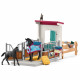 SCHLEICH - Box pour cheval avec Jument et Poulain  - 42611 - Gamme : Horse Club