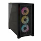 Boitier PC - CORSAIR - iCUE 4000D RGB Airflow - Moyen-tour - 3 ventilateurs AF120 RGB ELITE - Noir