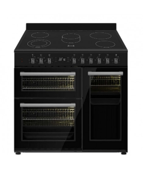 Cuisiniere LA GERMANIA - sm909in - Induction - 5 zones - four électrique - multifonction - Noire