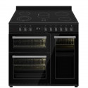 Cuisiniere LA GERMANIA - sm909in - Induction - 5 zones - four électrique - multifonction - Noire