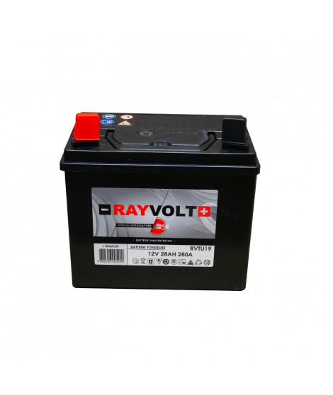 Batterie tondeuse RAYVOLT U19 28AH 280A + a gauche