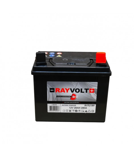 Batterie tondeuse RAYVOLT UR19 28AH 280A (+ a droite)