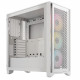 Boitier PC - CORSAIR - iCUE 4000D RGB Airflow - Moyen-tour - 3 ventilateurs AF120 RGB ELITE - Blanc