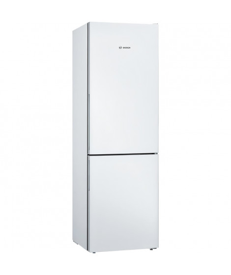 Réfrigérateur combiné pose-libre - BOSCH KGV36VWEAS SER4 - 2 portes - 308 L - H186XL60XP65 cm - Blanc
