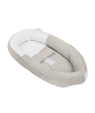 BABYMOOV Réducteur de lit Doomoo Cocoon Tetra, nid douillet et sécurisé, beige