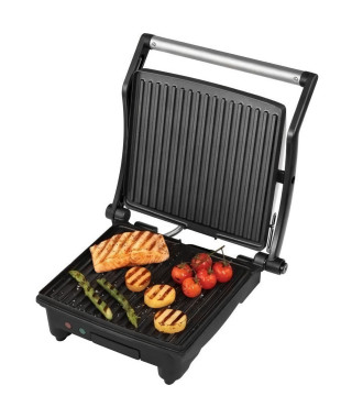 Flexe Grill 180° George Foreman 26250-56 - 2 en 1 grill et plancha - 1800W - Design Premium Acier Inoxydable - rangement prat…