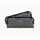 Mémoire RAM - CORSAIR - DOMINATOR PLATINUM RGB DDR5 - 32GB 2x16GB DIMM - 6000 MHz - 1,35V - Gris (CMT32GX5M2D6000Z36)