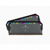 Mémoire RAM - CORSAIR - DOMINATOR PLATINUM RGB DDR5 - 32GB 2x16GB DIMM - 6000 MHz - 1,35V - Gris (CMT32GX5M2D6000Z36)