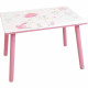 FUN HOUSE - Table licorne h 41,5 cm x l 61 cm x p 42 cm avec une chaise h 49,5 cm x l 31 cm x p 31,5 cm pour enfant