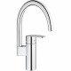 Robinet de cuisine - Chromé - Bec Haut - GROHE Wave Cosmopolitain - 32449001