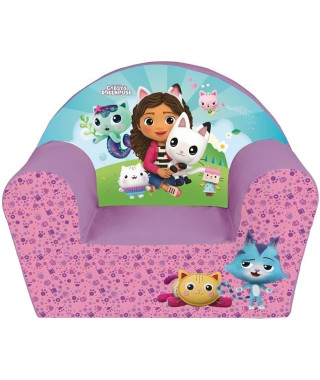 Fauteuil club pour enfant GABBY ET LA MAISON MAGIQUE - Fun House - L.52 x P.33 x H.42 cm - origine France