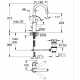 Robinet salle de bains - GROHE Start Flow - Mitigeur monocommande - Taille L - Chromé - Economie d'eau - 23811000