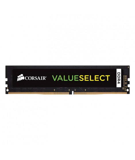 Mémoire RAM - CORSAIR - Value Select DDR4 - 4GB 1x4GB DIMM - 2400 MHz  - 1.20V - Noir (CMK16GX4M2A2666C)