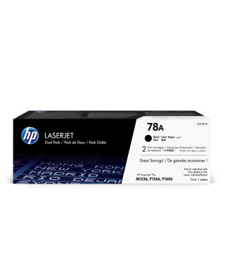 TONER HP 78A (CE278A) noir - cartouche authentique pour imprimantes HP LaserJet P1566/P1606/M1536 MFP