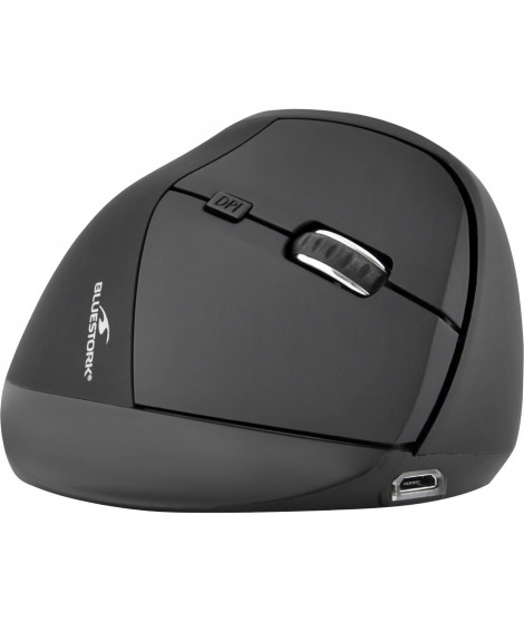 Souris ergonomique - Sans fil - Bluestork - Optique - 1 200 dpi - 6 Boutons - PC / MAC