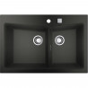 Evier de cuisine - Quartz composite - Gris granite - A encastrer par dessus ou dessous - GROHE K700 - 31657AT0