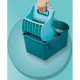 Kit de nettoyage sol Profi Compact 55092 Leifheit - Ensemble de nettoyage balai a plat avec mop 42 cm et seau a essorage presse