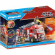 PLAYMOBIL - 71233 - City Action - Camion de pompiers avec grande échelle