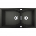 Evier de cuisine - Quartz composite - Gris granite - A encastrer par le dessus - GROHE K700 - 31658AT0