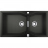 Evier de cuisine - Quartz composite - Gris granite - A encastrer par le dessus - GROHE K700 - 31658AT0