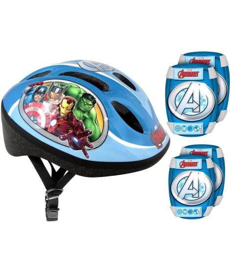 AVENGERS Pack Protections - Casque - Genouilleres - Coudieres