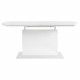 Table a manger rectangulaire extensible GIGANTIC - Style contemporain - Décor blanc laqué - L 160/200 x P 80 x H 75 cm