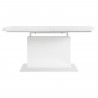 Table a manger rectangulaire extensible GIGANTIC - Style contemporain - Décor blanc laqué - L 160/200 x P 80 x H 75 cm