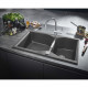 Evier de cuisine - Quartz composite - Gris granite - A encastrer par le dessus - GROHE K700 - 31658AT0